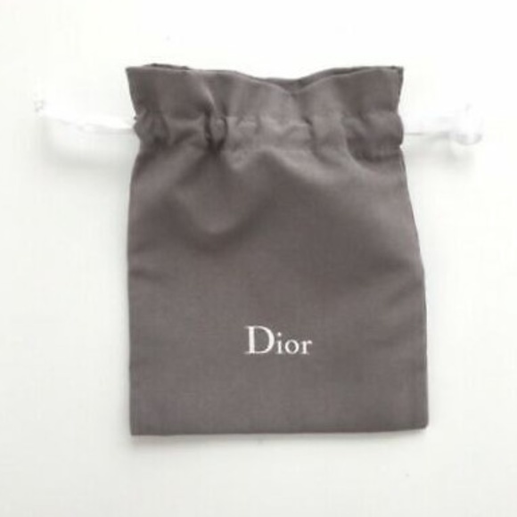 🌸 3 for $33 DIOR Dust Bag Jewelry Pouch Gray - Picture 1 of 1